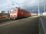 143 637-7 mit RB12767 nach Mainz fhrt auf Gl.5 in Koblenz ein.9.12.07