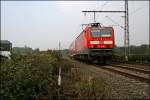 Die Dsseldorfer 143 588 fhrt mit der RB56 (RB 39637)  DER ISERLOHNER  nach Iserlohn. (10.10.07)