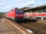 143 159-2 mit RB Eisenach-Halle in Groheringen, 2006