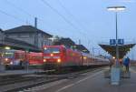 143 804-3 mit dem RE 4965 (Wrzburg-Stuttgart Hbf) in Lauda 31.10.08