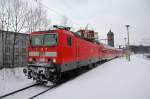 143 047 mit einer RB aus Zwickau bei der Einfahrt in Chemnitz Sd