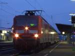 143 661 wartet am Morgen des 08.11.2008 im Bahnhof Gau Algesheim auf die weiterfahrt nach Mainz