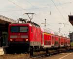143 351-5 mit Ihrem  Ems-Leine-Express  RE60 von Rheine auf dem Weg nach Braunschweig in Minden(Westf).
