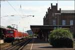 143 351 mit dem RE14213 nach Braunschweig in Minden 31.7.2009