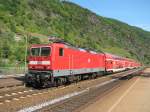 143 263-2 in Cochem (Mosel) auf der RE Linie1 am 26.08.2009