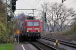 143 825-8 - Einfahrt am Bhf Bonn-Oberkassel - 20.11.2009