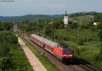 143 042-0 mit der RB 31115 (Offenburg-Basel Bad Bf) bei Denzlingen 25.5.10