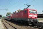 Die 143 083-4, am 24.06.10 fhrt hstwarscheinlich fr die verunglckte 111 090 den RE Verkehr zwischen Brauschschweig und Hannover.