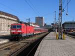 143 207-9 mit Zug RB 32382 Mnchen Hauptbahnhof-Plattling auf Mnchen Hauptbahnhof am 4-2-2007.