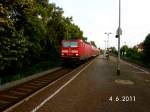 143 370-5 bei der Einfahrt mit RB in Zwickau Plbitz auf der Fahrt von Zwickau (Sachs) Hbf nach Dresden Hbf. Fotografiert am 04.06.2011