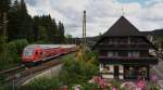 RB mit 143 -.- nach Freiburg Hbf am 19.06.11 in Hinterzarten.