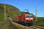 DB Regio 143 168 mit RB 11 (12228)  Moseltalbahn  Koblenz Hbf - Trier Hbf (Winningen/Mosel, 01.10.11).