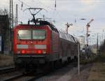 29.12.2011 Altenburg. 143 192-3 mit einem RE nach Leipzig darf noch Formsignale passieren...