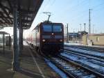 Am 05.02.2012 fuhr 143 146 mit einem LR Zug durch Stendal in Richtung Magdeburg.