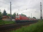 143 893-6 verlsst mit ihrem Regionalexpress den Bahnhof Nordhausen in Richtung Kassel.