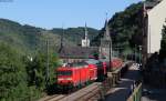 143 910-8 und 143 *** mit dem RE 4288 (Frankfurt(Main)Hbf-Koblenz Hbf) bei St.Goar 2.8.13