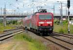 143 896-9 erreicht mit Regionalbahn aus Leinefelde den Bahnhof Nordhausen 30.05.2014