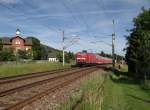 143 283-0 zusehen am 07.06.14 in Remschütz. Fast hätte es eine Begegnung gegeben.