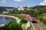 143 145-1 mit der RB 26949 (Freiburg (Breisgau)Hbf - Seebrugg) am Schluchsee am 21.06.14