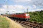 143 957 als RE Leipzig - Zwickau hier bei Werdau / Steinpleis 10.07.2011