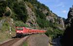 143 640-1 und 143 856-3 mit der RB 26956 (Neustadt(Schwarzw)-Freiburg(Brsg)Hbf) bei Hirschsprung 16.7.15