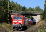 143 316-8 mit der RB 26927 (Freiburg(Brsg)Hbf-Seebrugg) bei Bärental 2.10.15