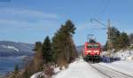 143 640-1 mit der RB 17269 (Freiburg(Brsg)Hbf-Seebrugg) bei Schluchsee 22.1.16