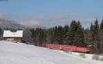 143 312-7 mit der RB 17265 (Freiburg(Brsg)Hbf-Seebrugg) bei Hinterzarten 10.3.16