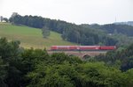 RB 45 Elsterwerda – Riesa – Mittweida – Chemnitz. Der letzte Tag unter DB Regie und mit BR 143. Hier 143 283-0 auf dem Steina Viadukt 11.06.2016