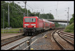 Einfahrt des RB 26172 mit 143952 nach Elsterwerda am 25.05.2016 um 15.45 Uhr in den Bahnhof Döbeln.
