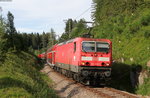 143 145-1 und 143 332-5 mit der RB 17281 (Freiburg(Brsg)Hbf-Seebrugg) am Windgfällweiher 10.7.16