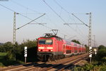 143 640-1 mit dem RE 17061 (Offenburg-Müllheim(Baden)) bei Köndringen 20.7.16