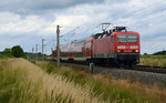 143 926 bespannte am 21.06.16 einen RE von Magdeburg nach Leipzig.