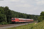 143 092-5 mit dem RE 4931 (Würzburg Hbf-Stuttgart Hbf) bei Zimmern 15.8.16