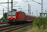 143 263 RB27 mit Dostos in Porz-Lind - 12.08.2016