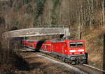 143 350-7 mit der RB 17271 (Freiburg(Brsg)Hbf-Seebrugg) bei Hirschsprung 5.12.16