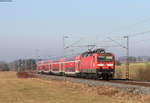 143 145-1 mit dem RE 19415 (Stuttgart Hbf-Aalen Hbf) bei Mögglingen 14.2.17