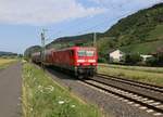 143 263 mit dem RB 27 in Richtung Koblenz Hbf. Aufgenommen in Leutesdorf am 17.07.2015.