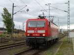 143 002-4 machte beim BW Fest in Halle P am 02.07.11 die Fhrerstandsmitfahrten.