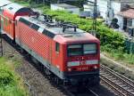 143 351-5 RB27 mit Dostos unterwegs nach Mönchengladbach, bei Bad Honnef - 03.06.2014