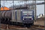 143 874-6 & 143 186-5 von -RBH- vor einem lpendel nach Stendell.
Stralsund am 16.03.09 