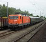 143 001-6 mit D 88575 von Warnemnde Richtung Cottbus in Rostock-Bramow(Abstellung)Aufgenommen am 07.08.10
