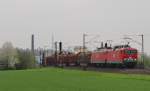 Am 2.Mai 2013 waren MEG 605 & 801 mit einem Holzzug bei Elze(Han) auf dem Weg nach Ingolstadt.