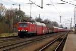 Am 04.03.2016 kam die MEG 605 (143 344-0) aus Richtung Magdeburg nach Niederndodeleben und fuhr weiter in Richtung Braunschweig .