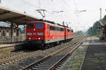 DB: Bahnalltag vom Bahnhof Brohl.
Am 23. September 2017 konnten innert kurzer Zeit mehrere Züge beim Passieren des Bahnhofs Brohl beobachtet werden.
Foto: Walter Ruetsch   