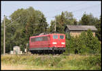 Am 19.07.2018 war 151037 solo bei Westerhausen in Richtung Osnabrück unterwegs.