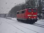 151 129 bei dichten Schneetreiben Lz durch Horneburg am 09.03.2007