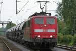 Die 151 010-6 zog einen kurzen Gz durch Geilenkirchen am 08.05.2009