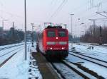 BR 151 084-1 am 26.02.2005 in Ludwigsburg mit schwerem Kohlezug Richtung Kornwestheim.