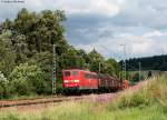 151 084-1 mit dem FZT 55834 (Villingen-Offenburg Gbf) am km 70,0 10.7.09